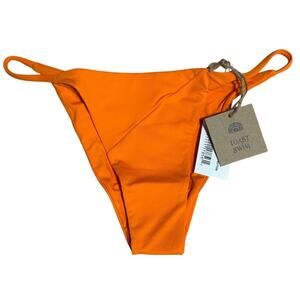NWT Toast Signature Stitch Bikini Bottom, Tiger Orange,‎ Size XS